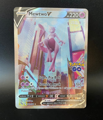 Mewtwo V Alt Art 072/078 Pokémon TCG card