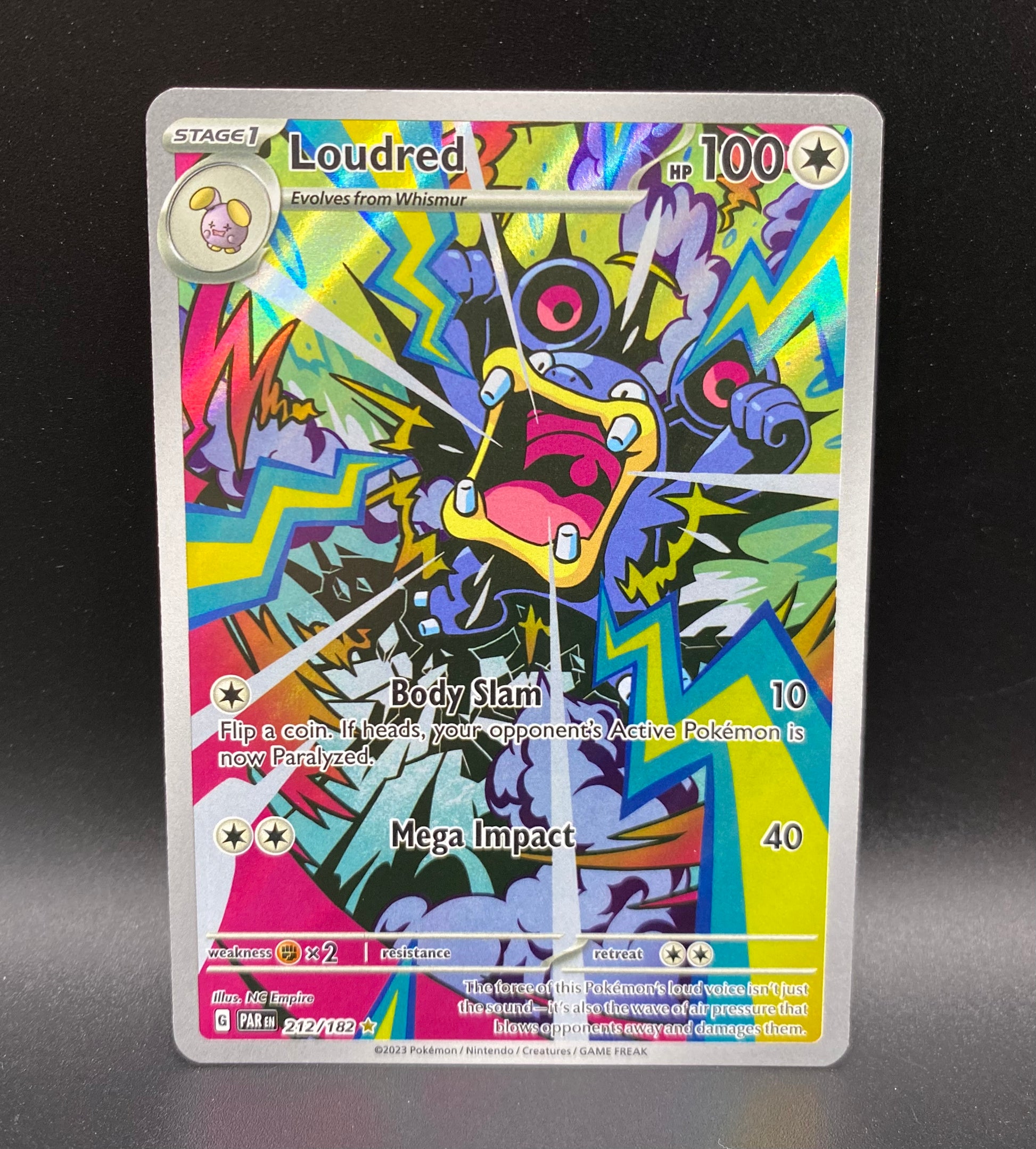 Loudred 212/182 Illustration Rare Pokémon TCG card