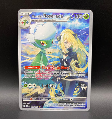 Cynthia’s Roserade 184/182 Illustration Rare Pokémon TCG card