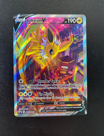 Jolteon V SWSH183 Alt Art Black Star Promo Pokémon TCG card