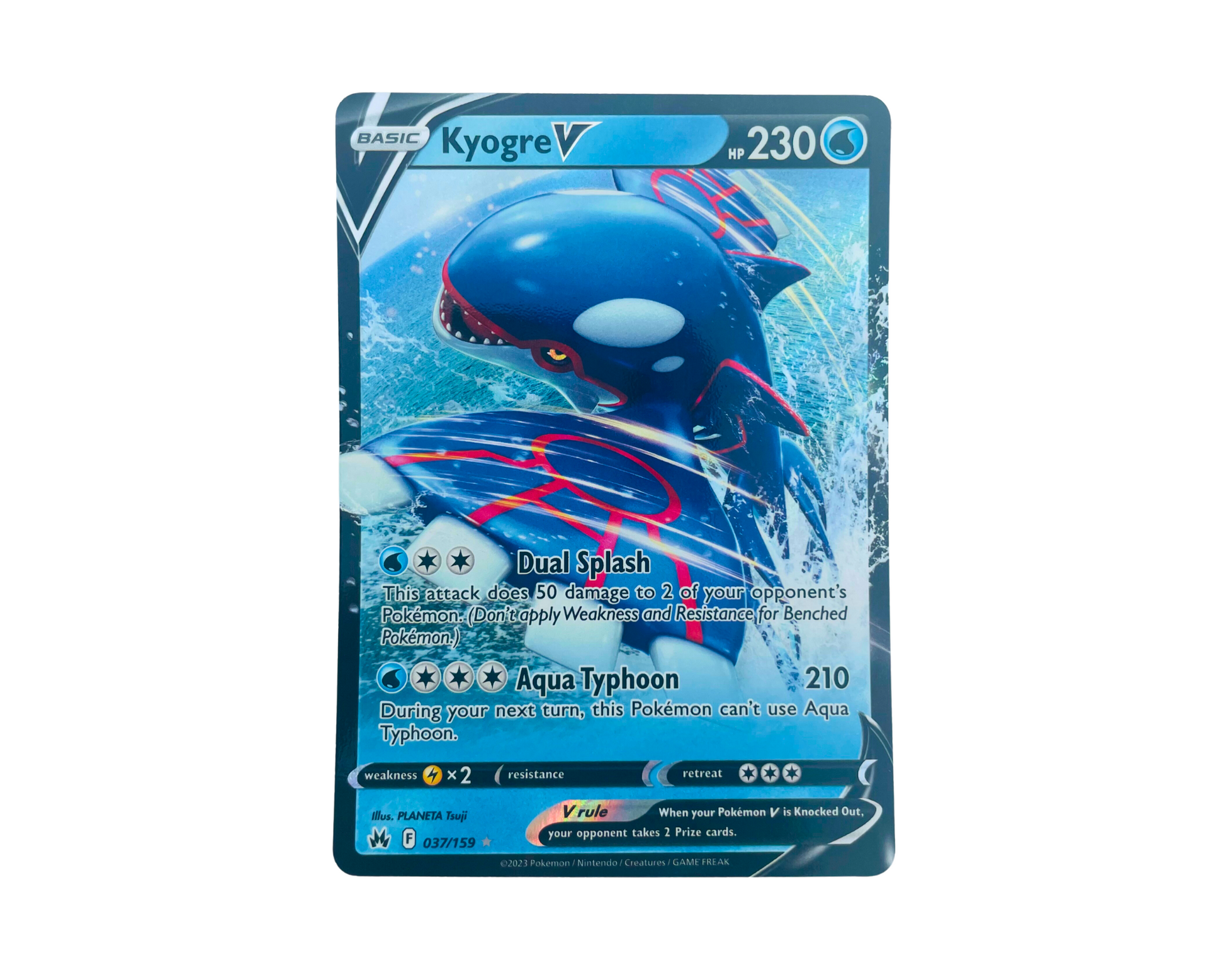 Kyogre V 037/159 Pokémon TCG card