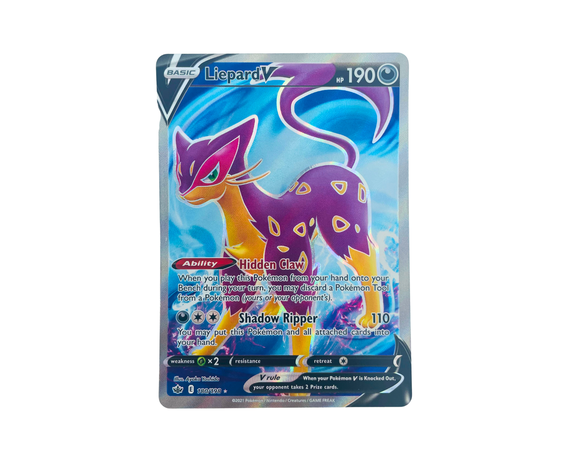 Liepard V 180/198 Pokémon TCG card