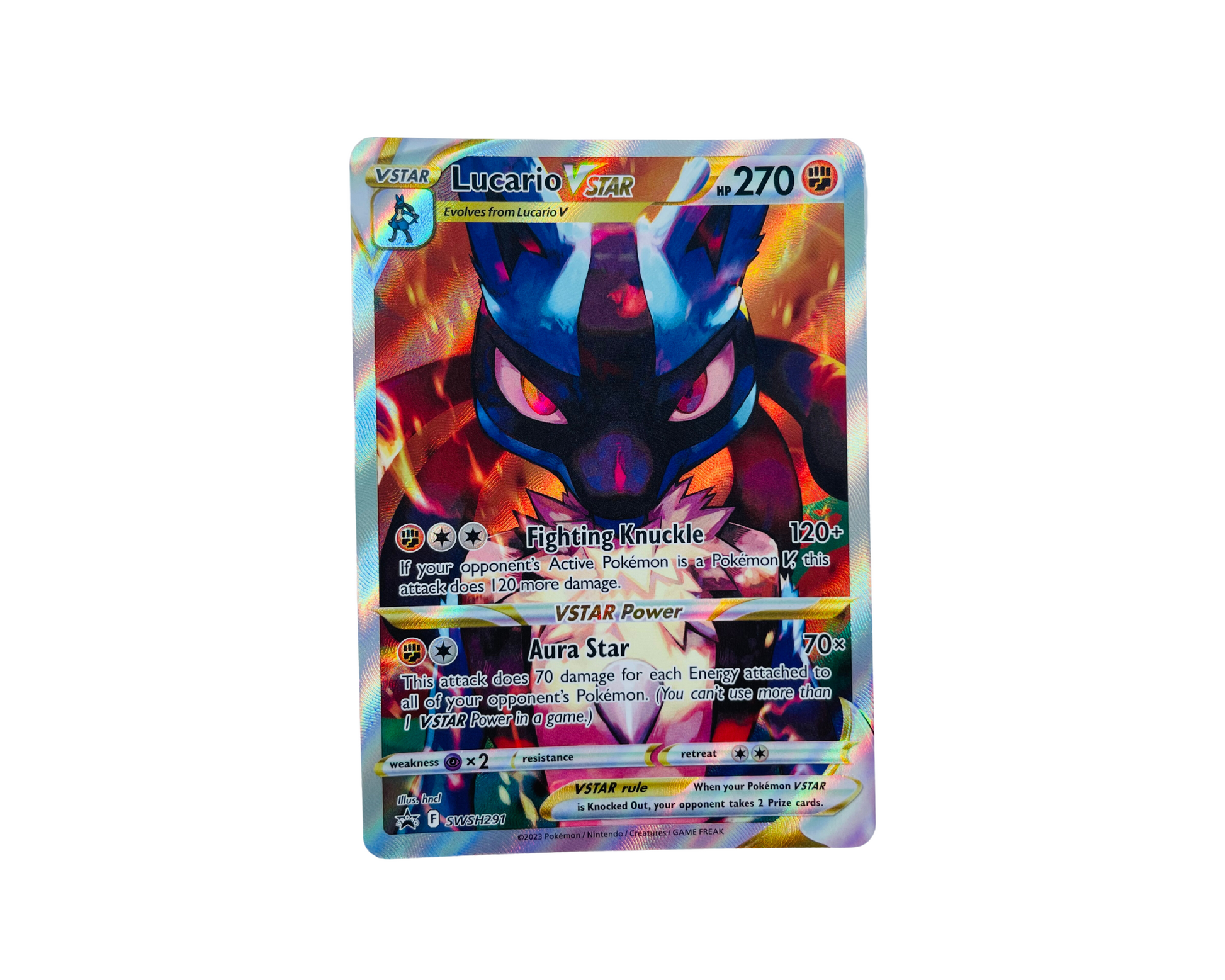 Lucario Star SWSH291 Pokémon TCG card
