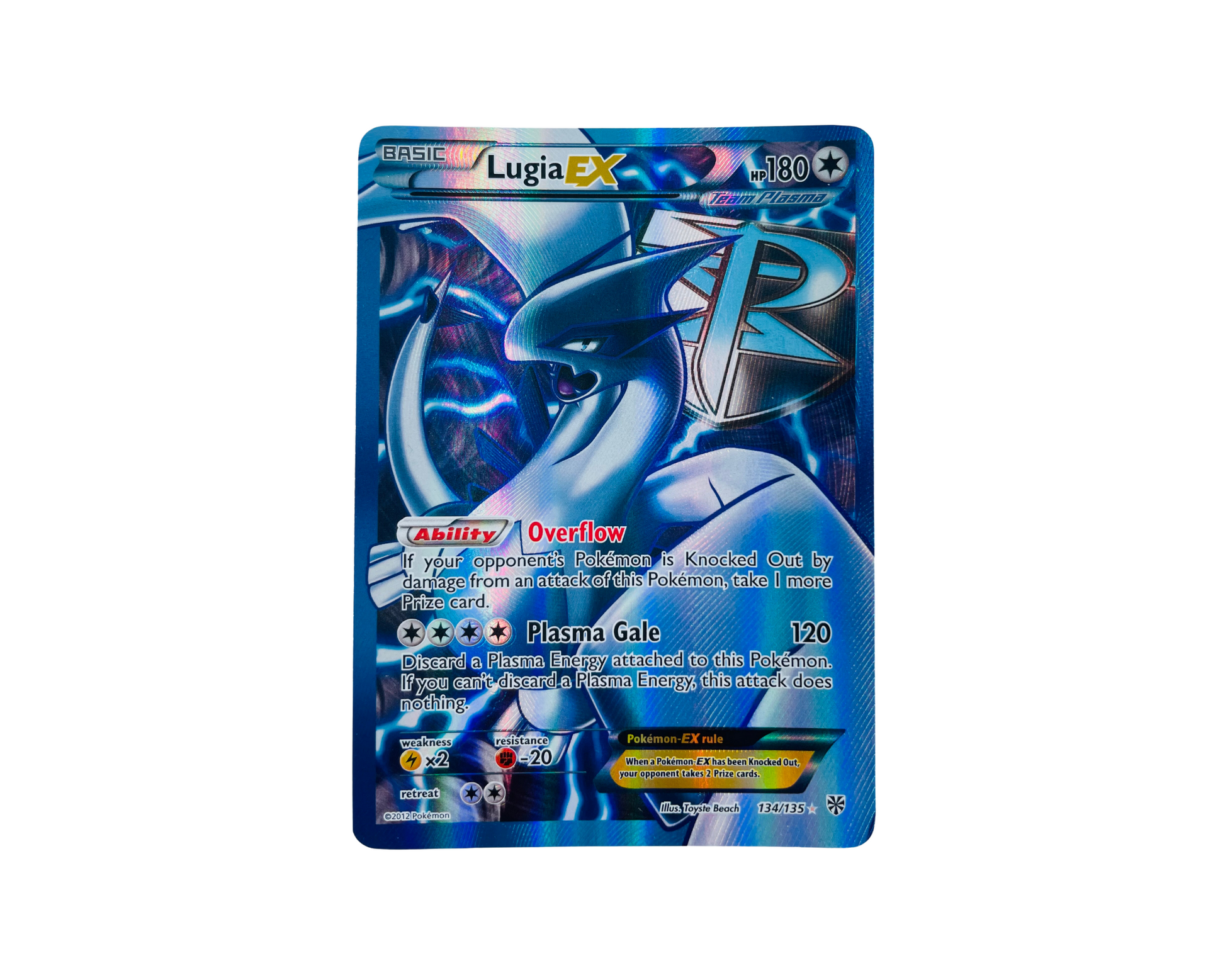 Lugia EX 134/135 Pokémon TCG card