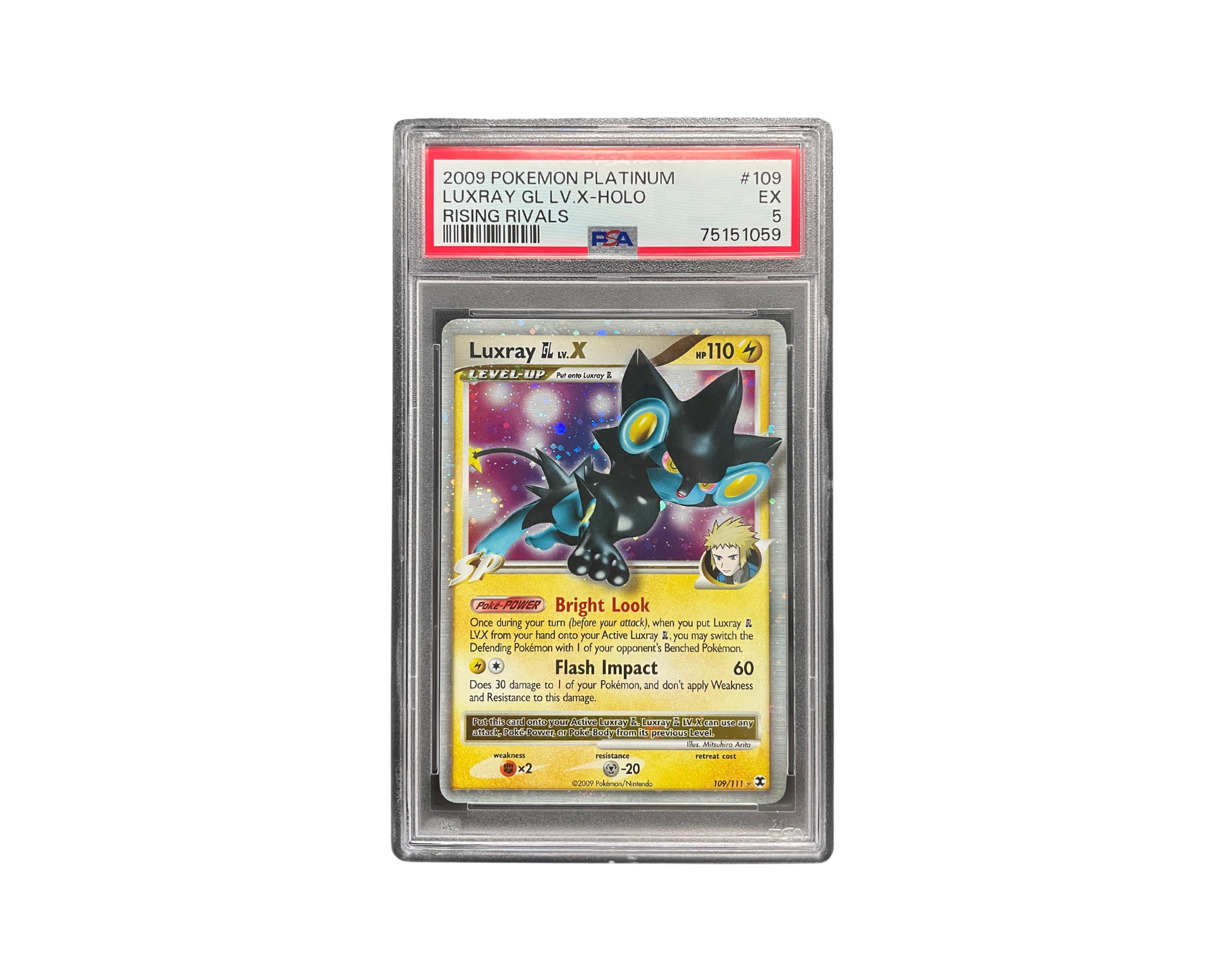 Luxray GL Lv.X 109/111 PSA Excellent 5 Pokémon TCG card