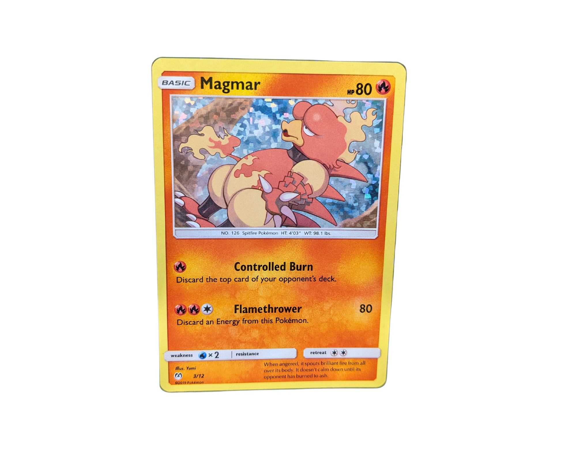 Magmar 3/12 Pokémon TCG card