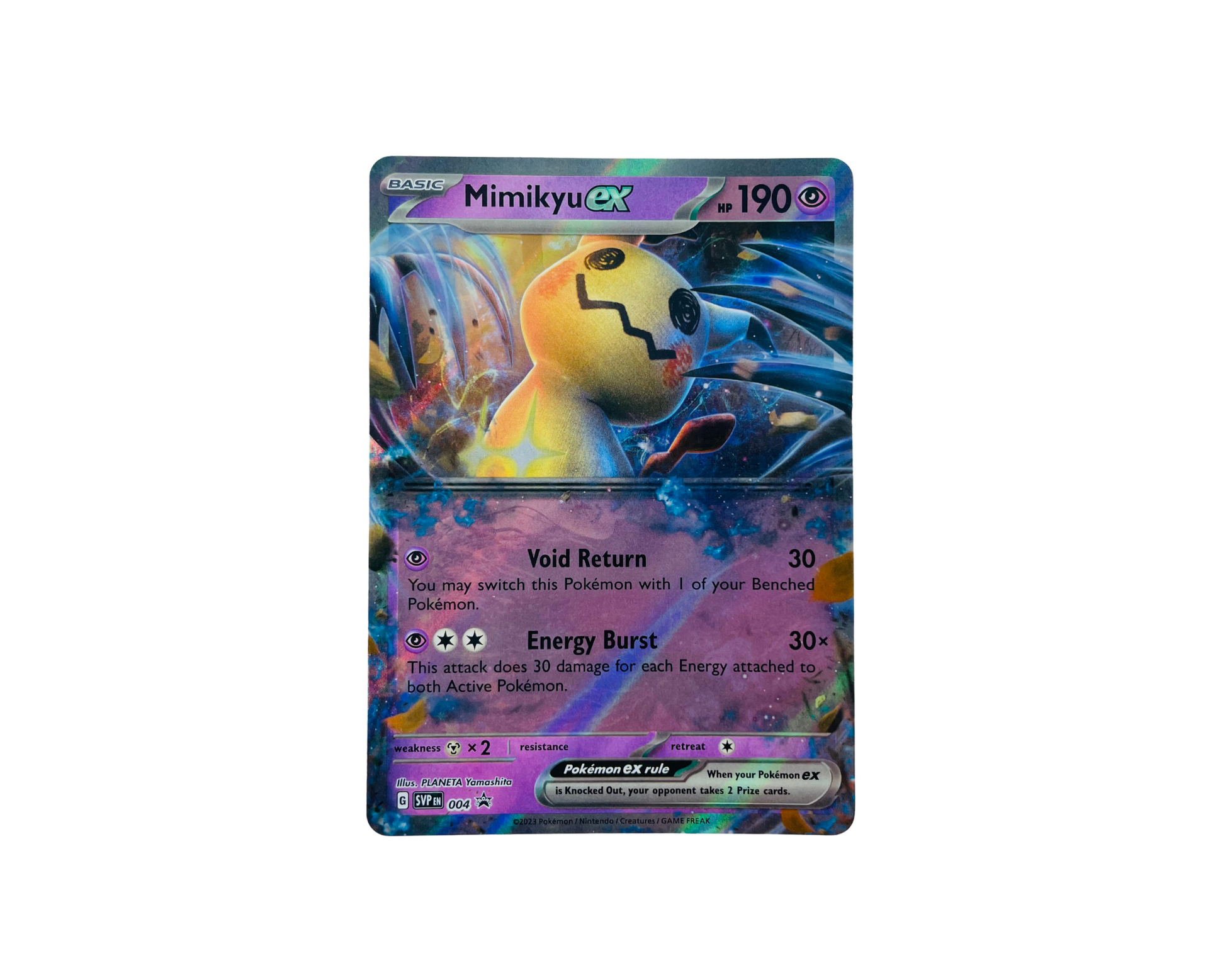 Mimikyu ex SVP004 Pokémon TCG card