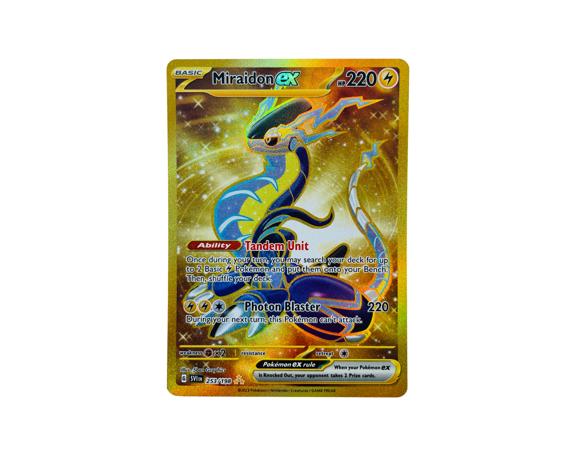 Miraidon EX 253/198 Pokémon TCG card