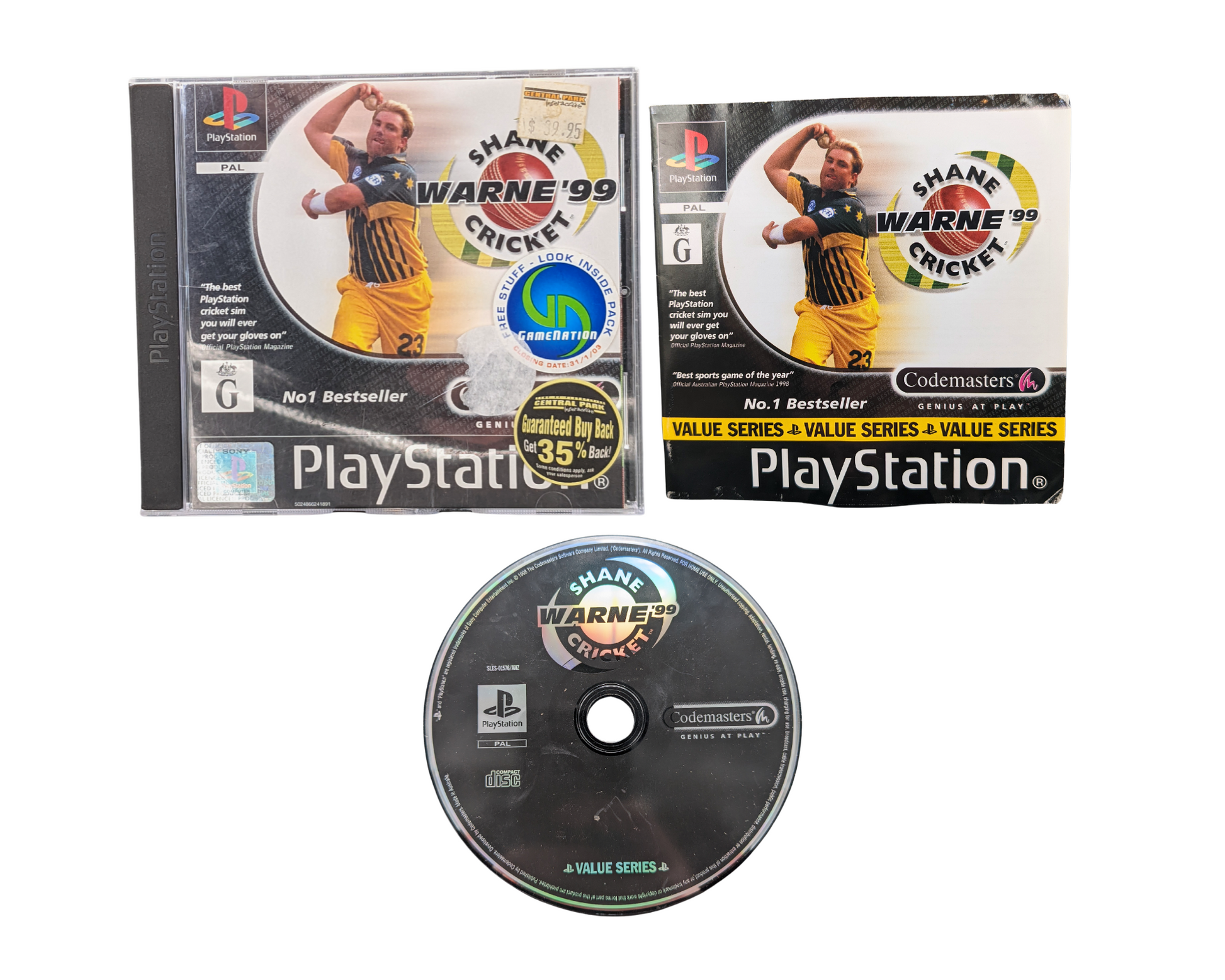 Shane Warne Cricket '99 Pokémon TCG card