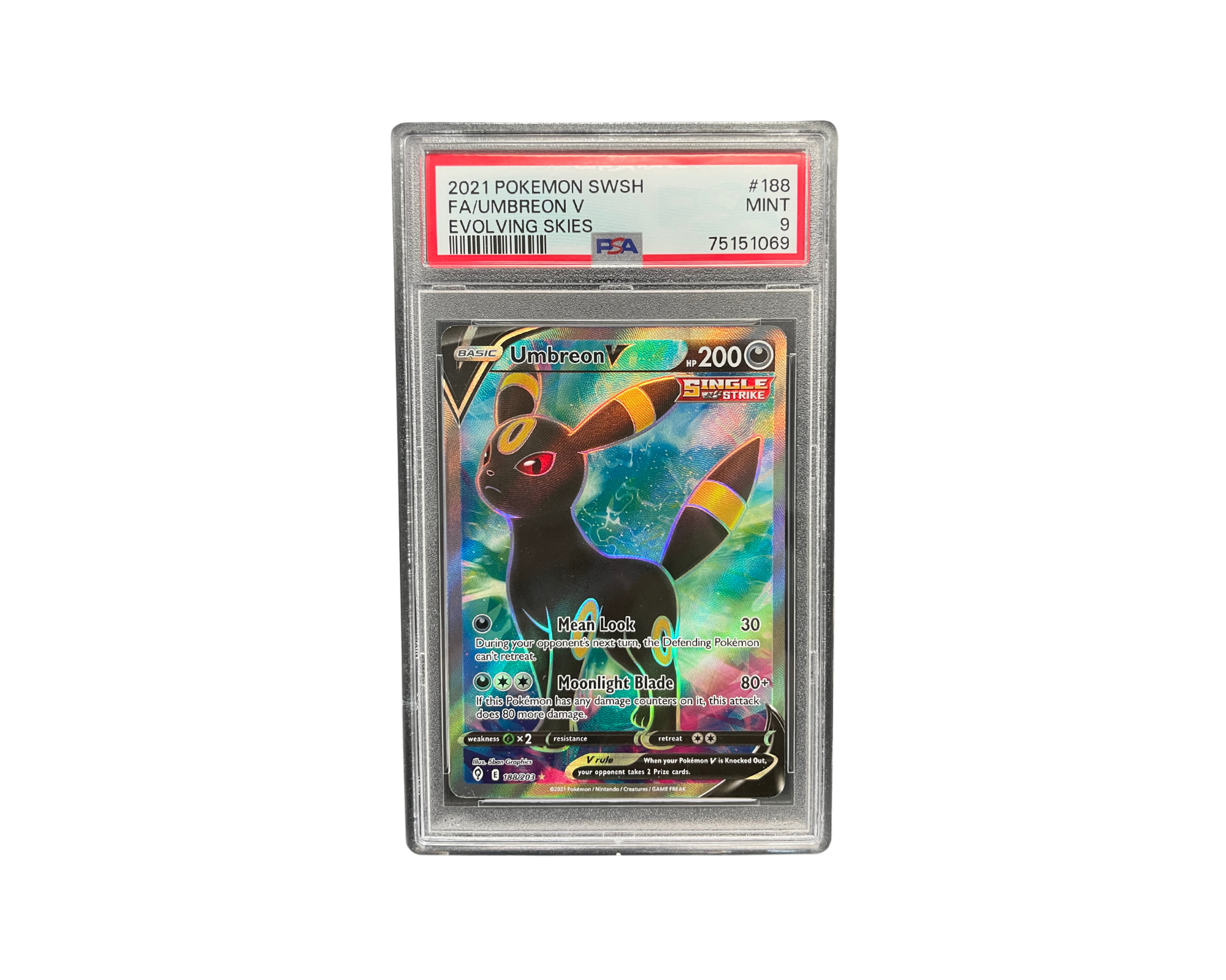 Umbreon V 188/203 PSA Mint 9