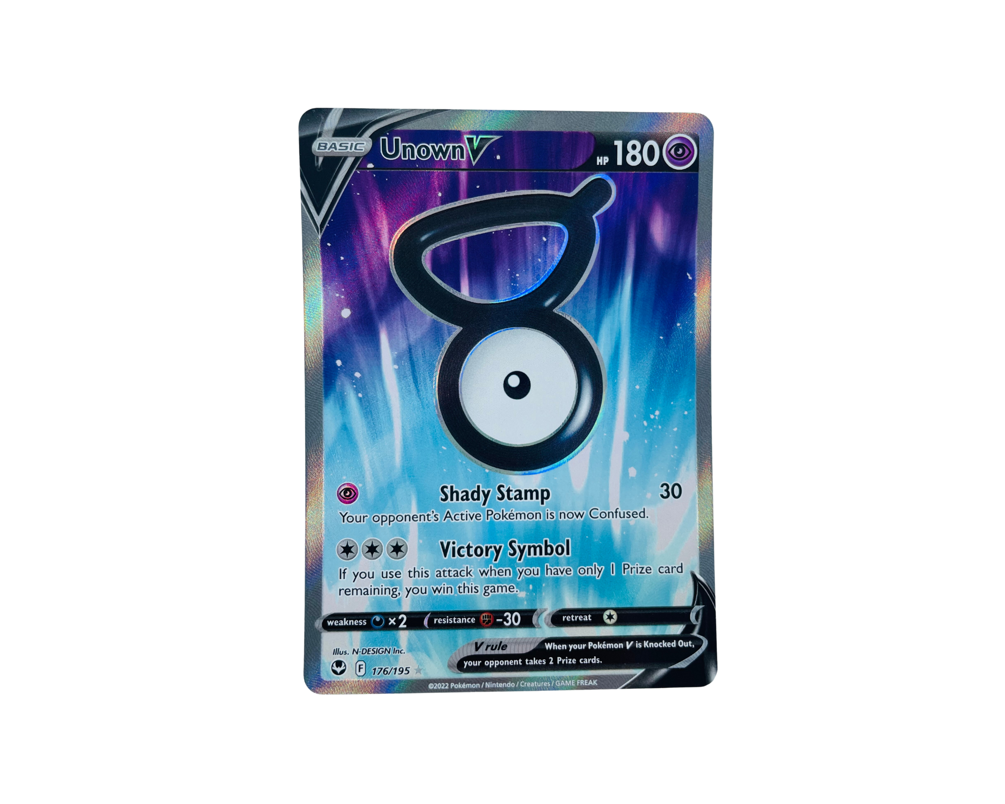 unown v pokemon card Pokémon TCG - Unown V - 177/195 - Holo main image 0