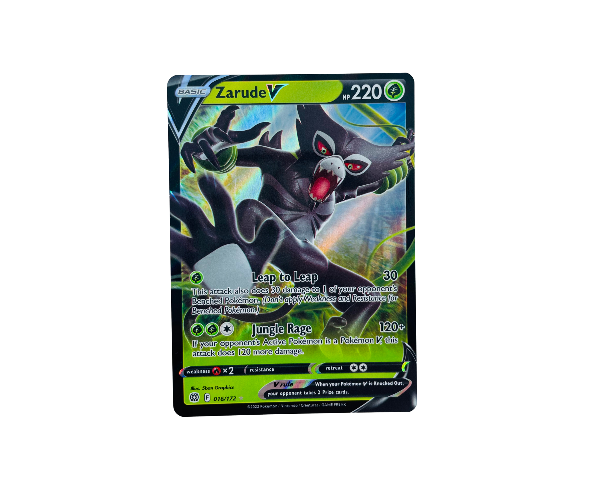 zarude v pokemon card Zarude V 016/172