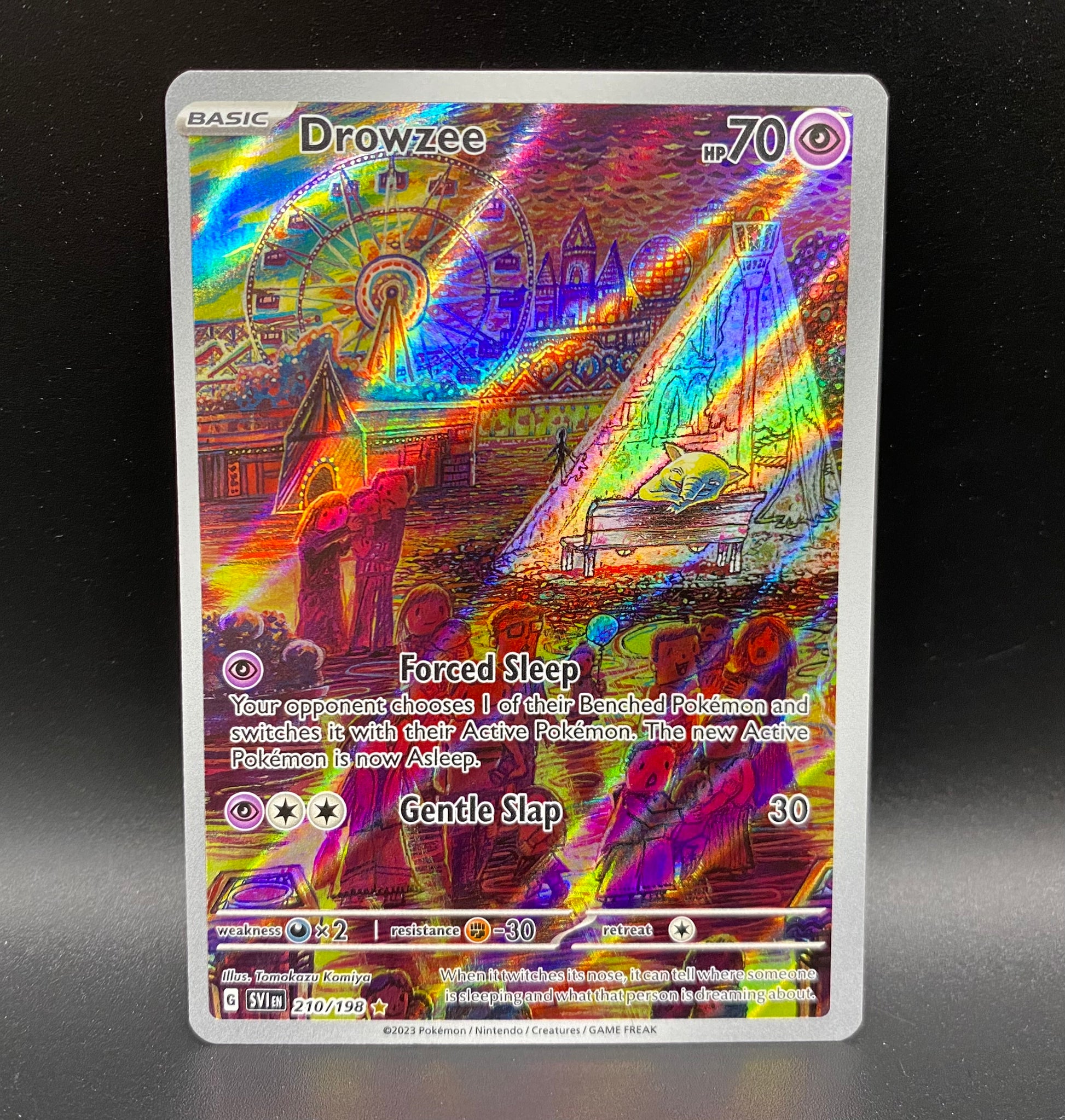 rare drowzee pokemon card Drowzee 210/198 Illustration Rare