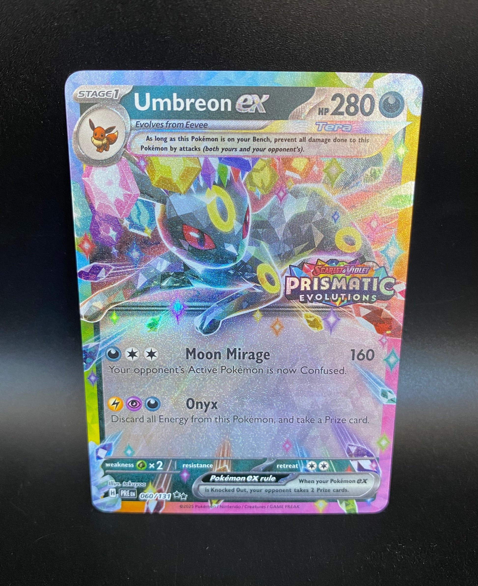 Umbreon ex 060/131 Prismatic Evolution Stamp | Pokmon Card Umbreon ex 060/131 Prismatic Evolution Stamp | Pokmon Card