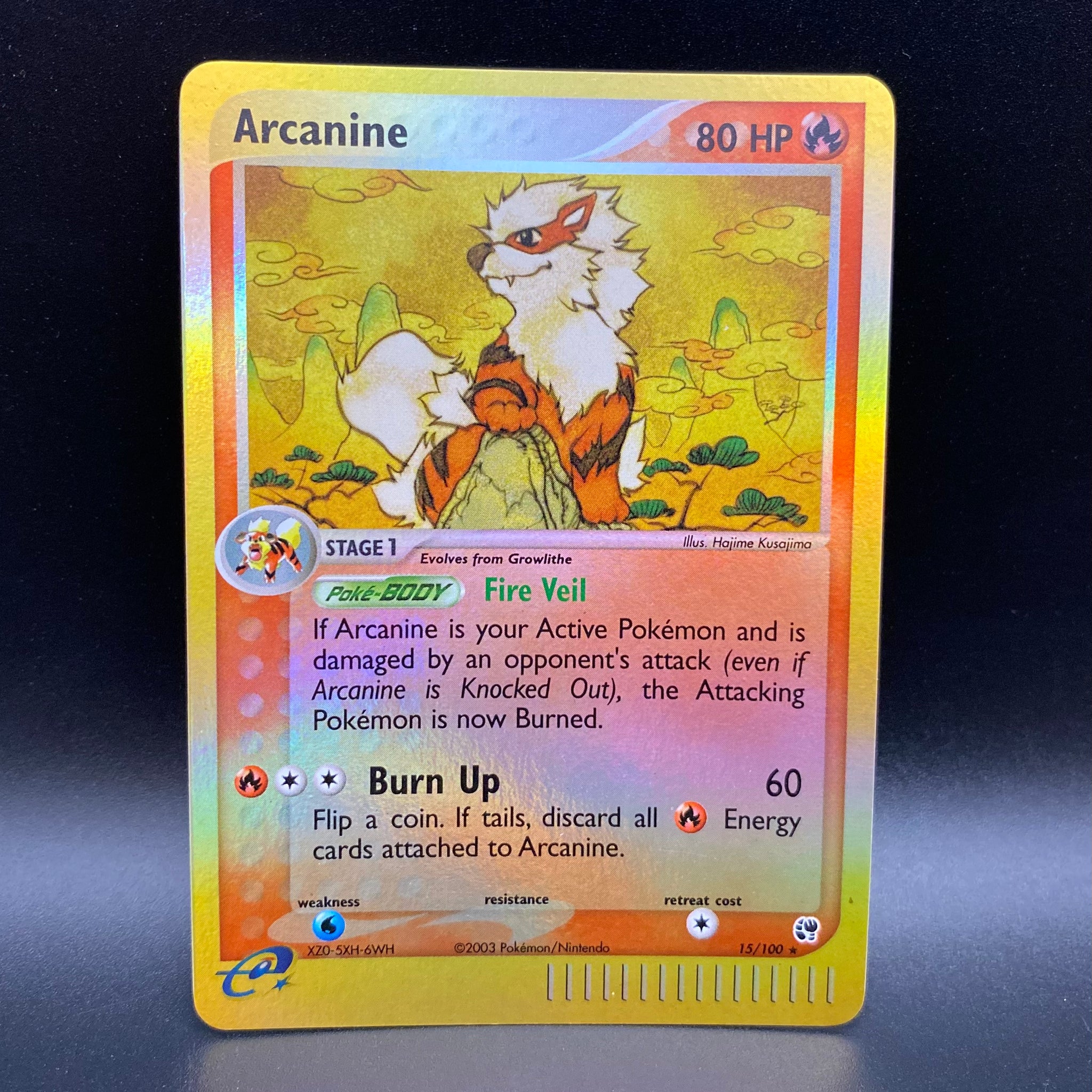 Arcanine 15/100 Ex Sandstorm Reverse Holo