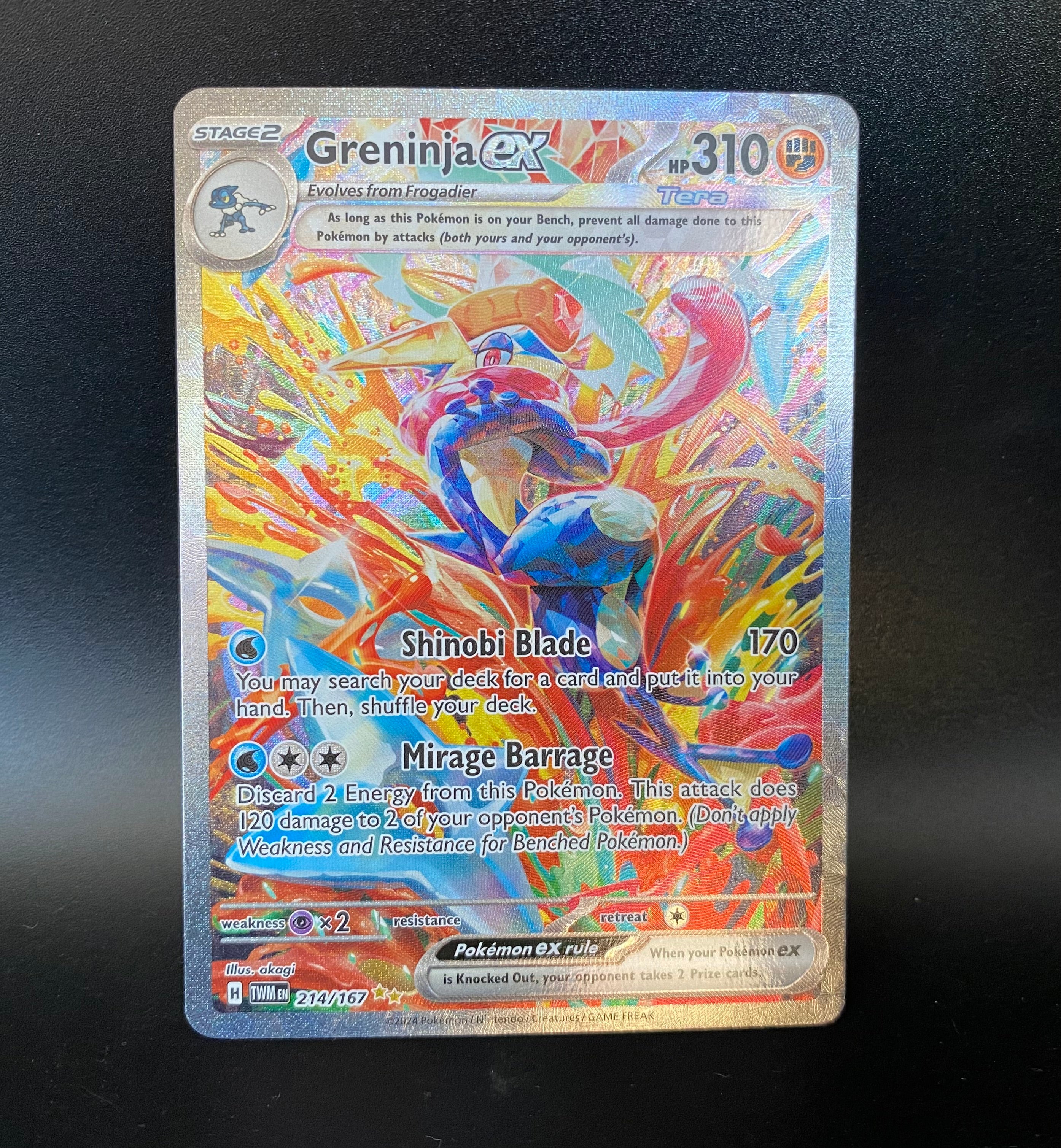 ポケモンカード　greninja ex 214/167 Greninja ex 214/167 Special Illustration Rare | Pokémon Card