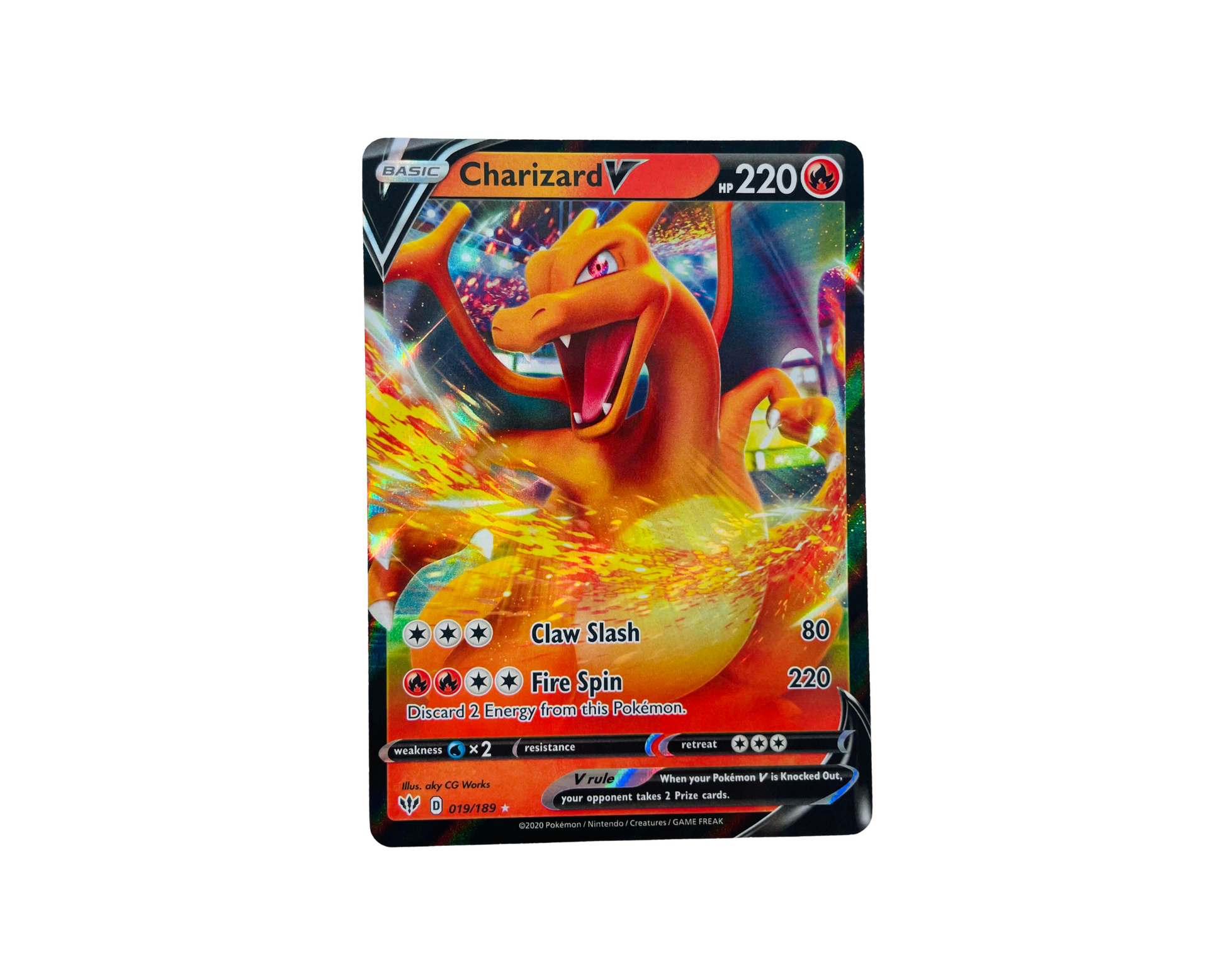 Charizard V 019/189 | Pokmon Card Charizard V 019/189 | Pokmon Card