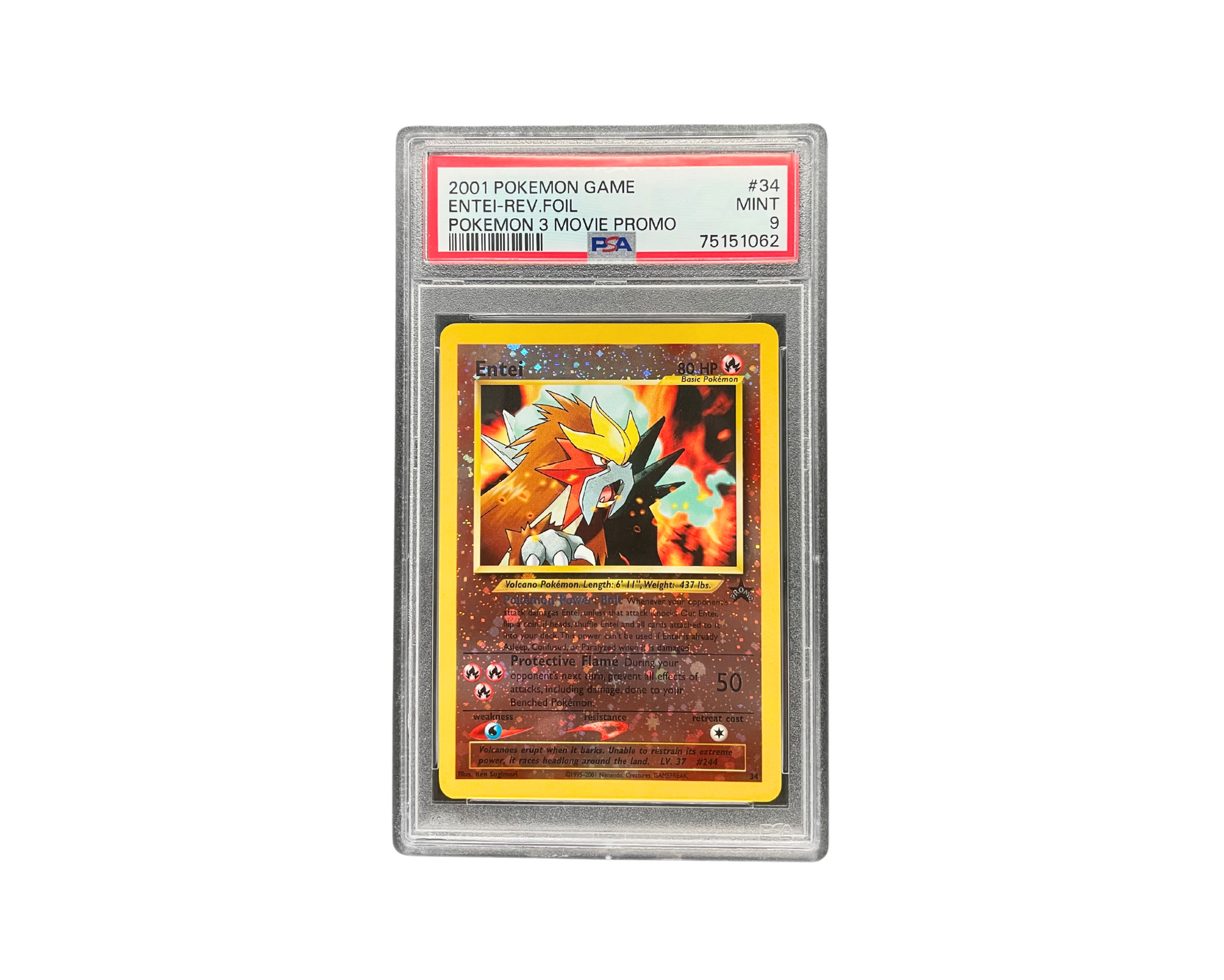 Entei Pokmon Movie 3 Promo PSA Mint 9 | Pokmon Card Entei Pokmon Movie 3 Promo PSA Mint 9 | Pokmon Card