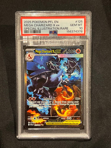 Mega Charizard X ex 125/094 Special Illustration Rare PSA10