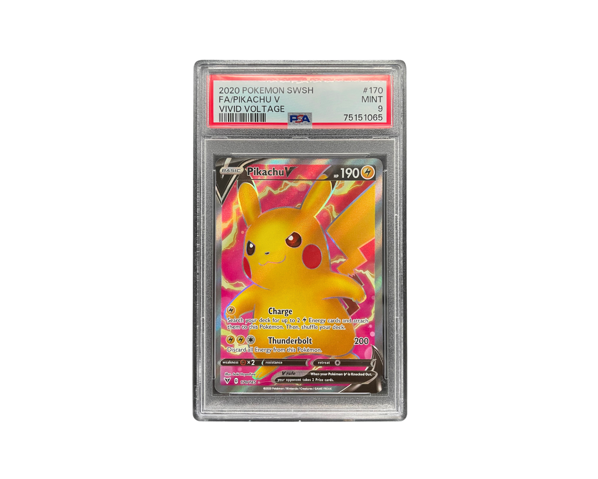 Pikachu V 170/185 PSA 9