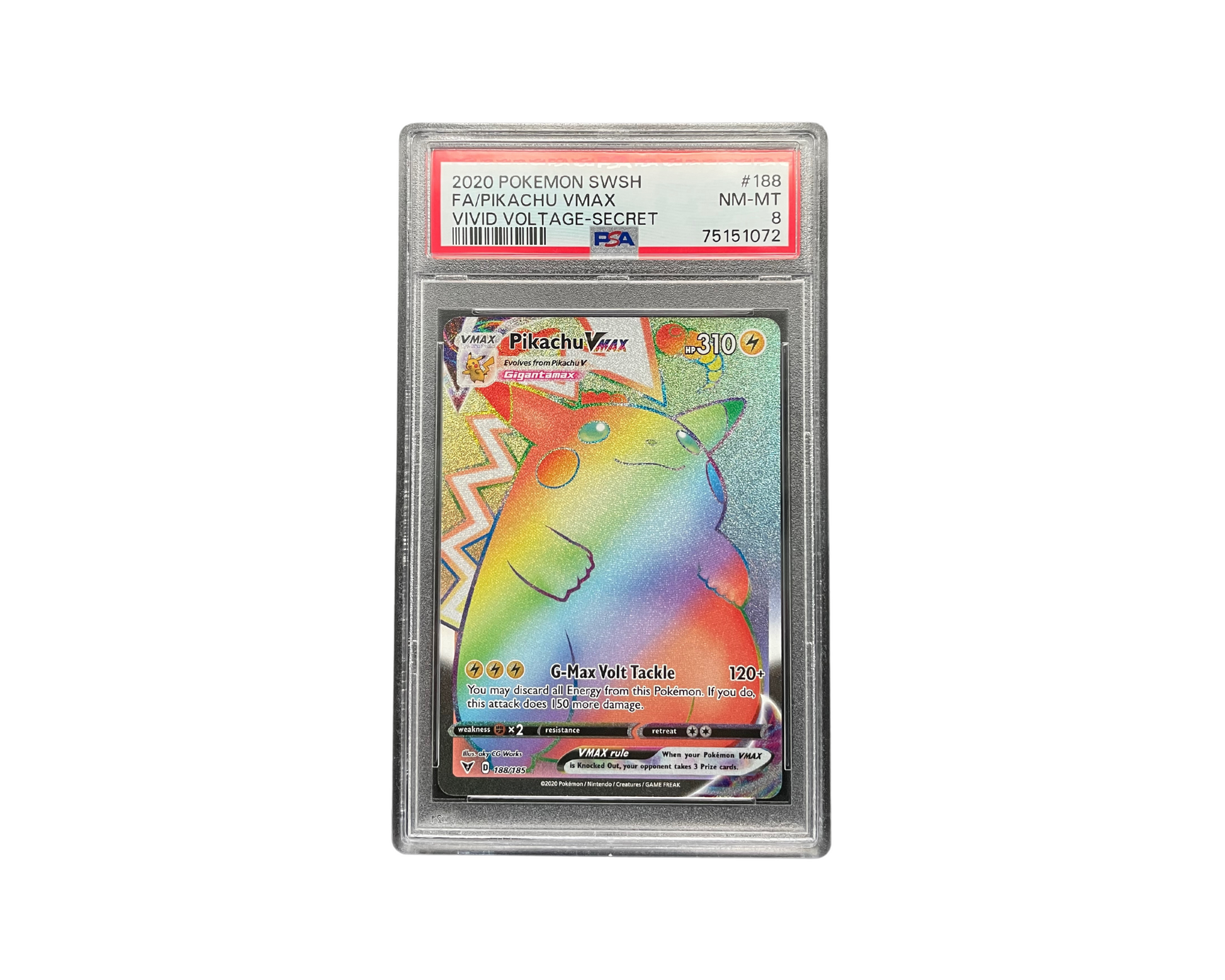 Pikachu VMAX 188/185 PSA Near Mint - Mint 8 | Pokmon Card Pikachu VMAX 188/185 PSA Near Mint - Mint 8 | Pokmon Card