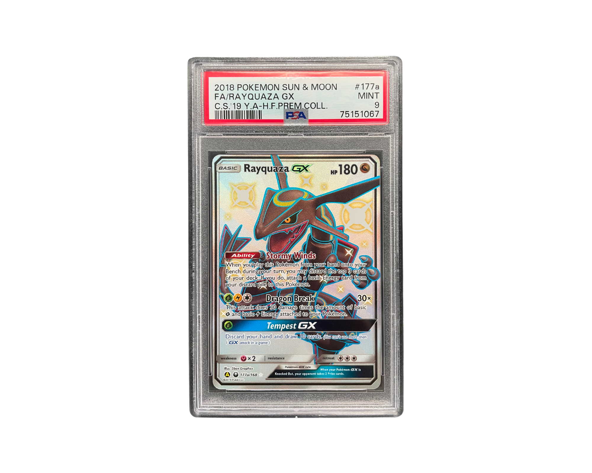 Rayquaza GX 177a/168 PSA Mint 9