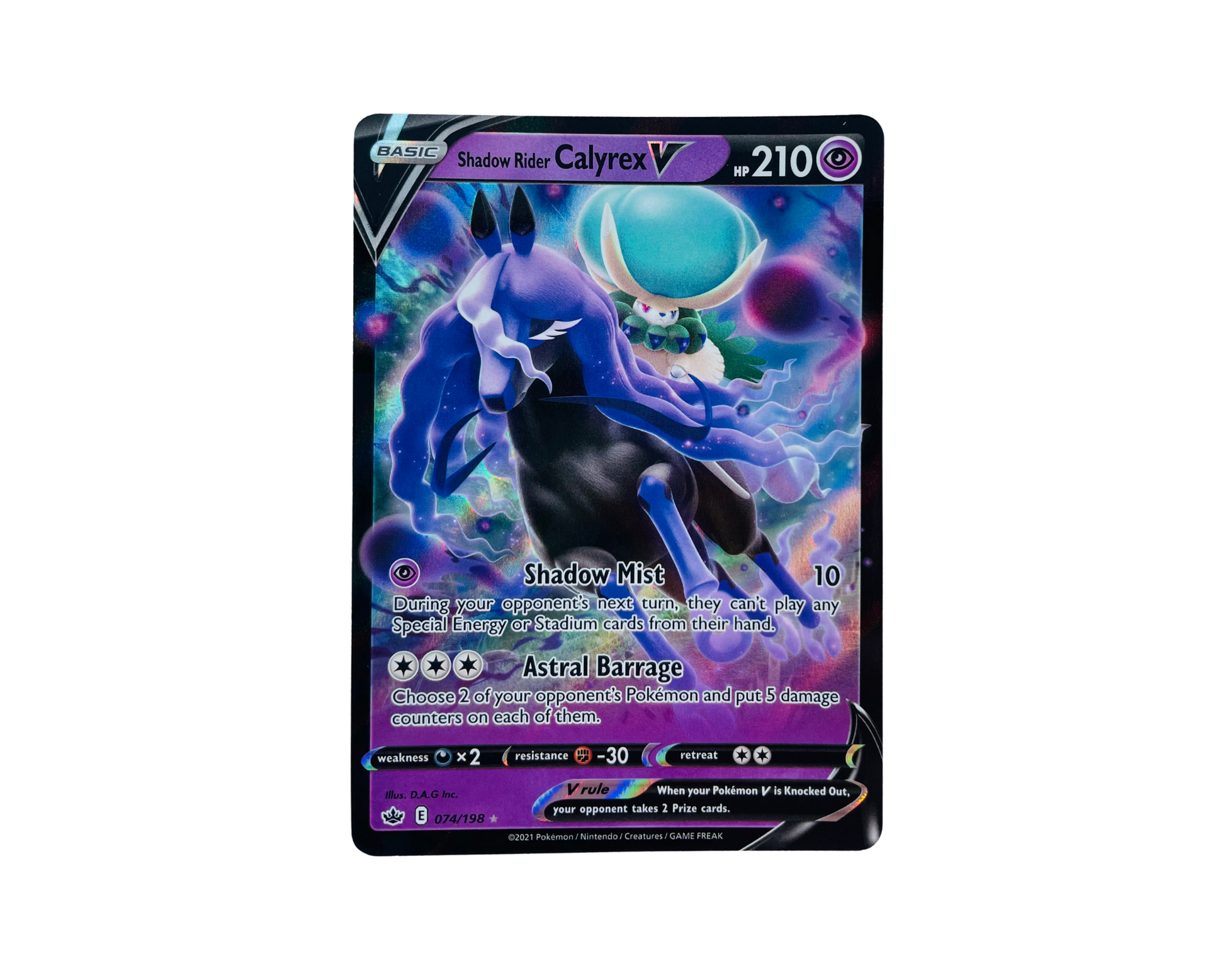 Shadow Rider Calyrex V 074/198