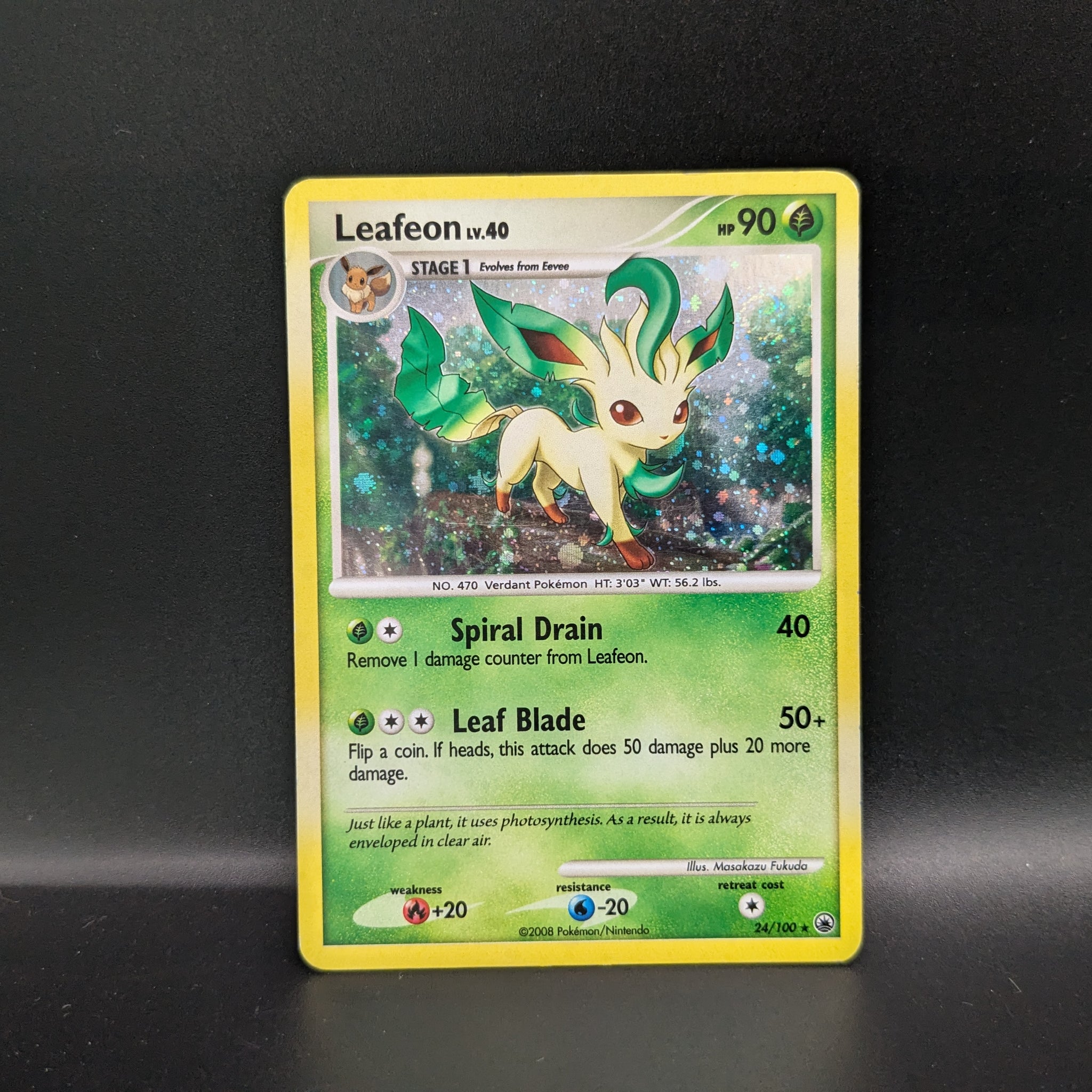 Leafeon Holo Rare 024/100 - DP Majestic Dawn Deck Exclusive