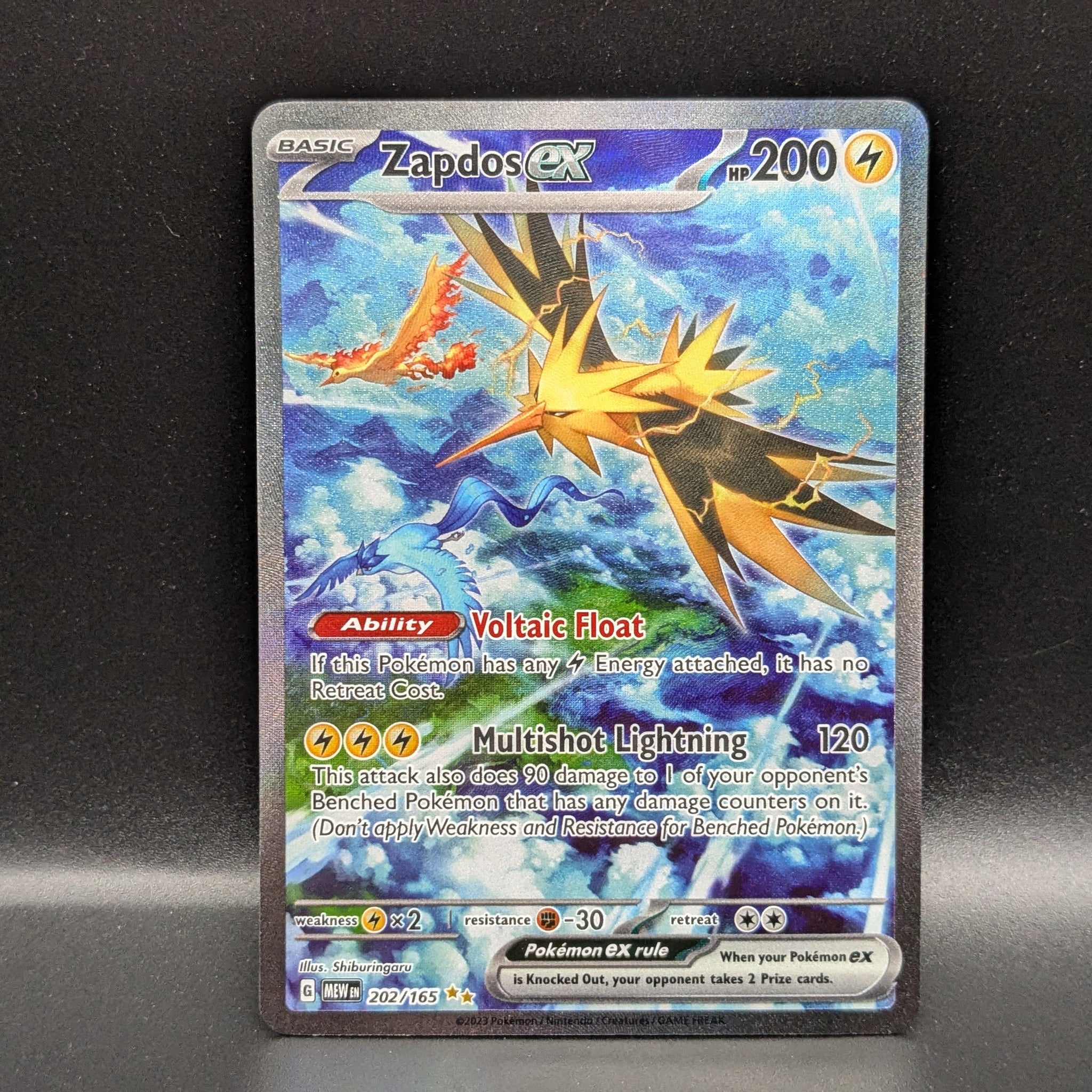 Zapdos ex Special Illustration Rare 202/165