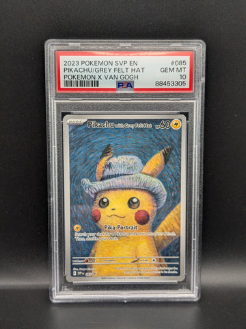 Pikachu with Grey Felt Hat PSA 10 (Van Gogh)